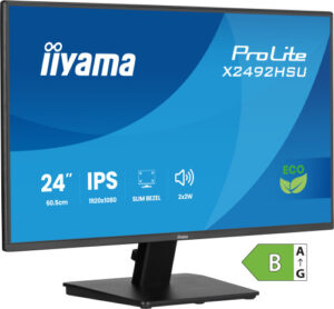 MONITOR IIYAMA PROLITE, 24 PULGADAS, 60.5CM, IPS PANEL TECHNOLOGY, 1920X1080, 120HZ, MATE NEGRO