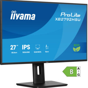 MONITOR IIYAMA PROLITE XB2792HSU-B1, 68,6 CM (27"), 1080 X 1920 PIXELES, QUAD HD, LED, 3 MS, NEGRO