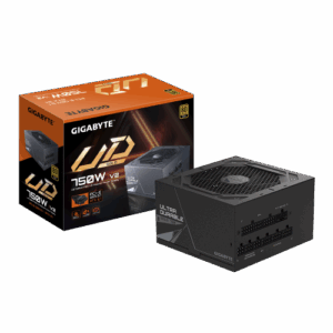 GIGABYTE UD750GM PG5 V2 Fuente de Alimentación – PCIe Gen 5.1, 80 PLUS Gold, Diseño completamente modular, Ventilador de 120 mm, Compatible con ATX 3.1, Enchufe EU