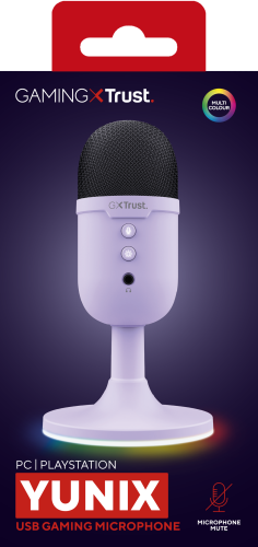 Trust GXT 234P Yunix Púrpura Micrófono de superficie para mesa - Imagen 8