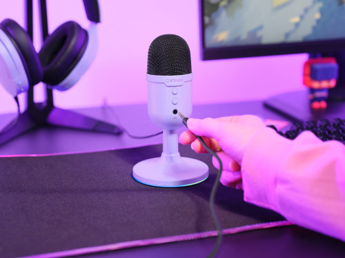 Trust GXT 234P Yunix Púrpura Micrófono de superficie para mesa - Imagen 10