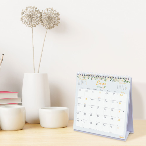 CALENDARIO 2026 SOBREMESA TRENDY DESIGN ESCRIBIR 190X190MM FINOCAM 787060126 - Imagen 4