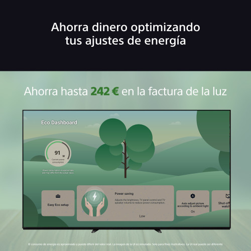 Sony FWD-85XR90 Televisor 2,16 m (85") 4K Ultra HD Smart TV Wifi Negro - Imagen 6