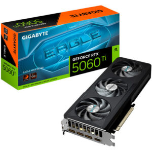 GIGABYTE GeForce RTX 5060 Ti WINDFORCE MAX OC 8G Tarjeta Gráfica – 8 GB GDDR7, 128 bits, PCI-E 5.0, 2617MHz Frecuencia del núcleo, 3 x DisplayPort, 1 x HDMI, NVIDIA DLSS 4, GV-N506TEAGLEMAX OC-8GD