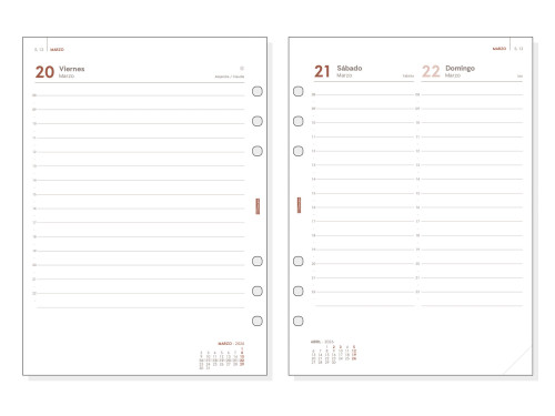 RECAMBIO ANUAL 2026 R1098 OPEN1000 155X215MM DIA PAGINA FINOCAM 711680026 - Imagen 2