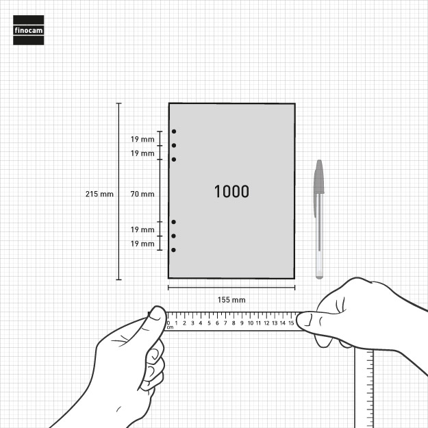 RECAMBIO ANUAL 2026 R1099 OPEN1000 155X215MM SEMANA VISTA VERTICAL FINOCAM 711520026 - Imagen 4