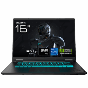 GIGABYTE GAMING A16 Portátil - 16", 165Hz WUXGA, Intel Core i7-13620H, RTX 5050, 16GB DDR5 5200MHz, SSD Gen4 de 1TB, DOS, Garantía de 2 años, Dolby Atmos, GAMING A16 CTHI3PT894SD