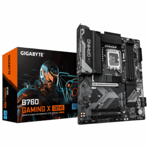 GIGABYTE B760 GAMING X GEN5 Placa Base – Compatible con procesadores Intel Core 14ª generación, VRM de 8+1+1 fases, hasta 5600 MHz DDR5, 3 x M.2 PCIe 4.0, LAN 2.5 GbE, USB 3.2 Gen 2
