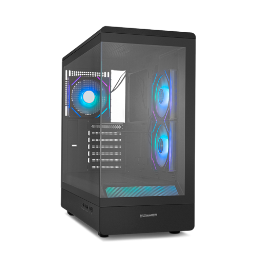 NOX Hummer NXHUMMERSIGNALBK carcasa de ordenador Midi Tower Negro - Imagen 2