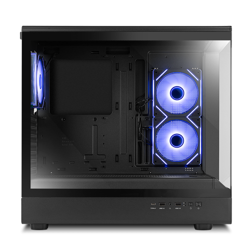 NOX Hummer NXHUMMERSIGNALBK carcasa de ordenador Midi Tower Negro - Imagen 4