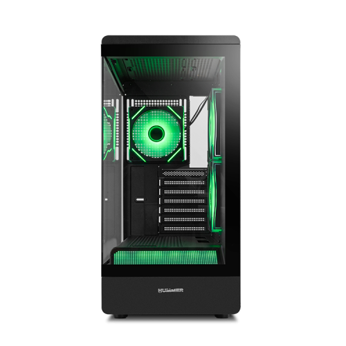 NOX Hummer NXHUMMERSIGNALBK carcasa de ordenador Midi Tower Negro - Imagen 6