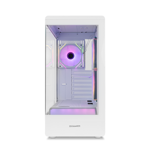 NOX CAJA HUMMER SIGNAL | SEMITORRE FRAMELESS ARGB BLANCO - Imagen 5