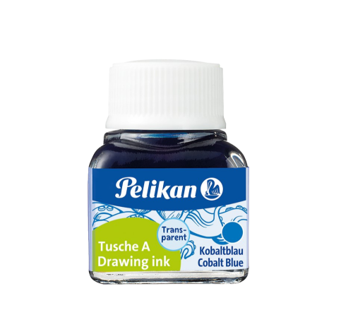 FRASCO 10ML. TINTA CHINA 523 N8 AZUL COBALTO PELIKAN 4001425 - Imagen 2