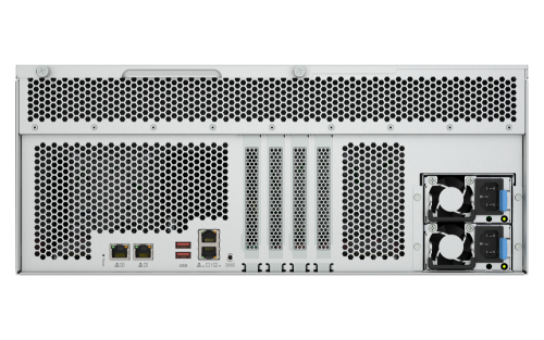 QNAP TS-h2477AXU-RP Servidor de almacenamiento Bastidor (4U) AMD Ryzen™ 7 7745 32 GB DDR5 0 TB QNAP QTS Negro, Gris - Imagen 10