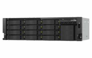 QNAP TS-H1655XEU-RP Servidor de almacenamiento Bastidor (3U) Intel Atom® C5125 8 GB DDR4 0 TB QuTS hero Negro, Gris