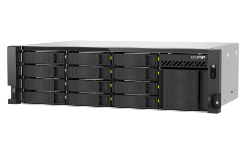 QNAP TS-H1655XEU-RP Servidor de almacenamiento Bastidor (3U) Intel Atom® C5125 8 GB DDR4 0 TB QuTS hero Negro, Gris - Imagen 5