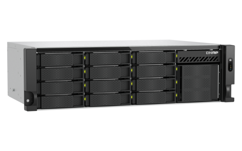 QNAP TS-H1655XEU-RP Servidor de almacenamiento Bastidor (3U) Intel Atom® C5125 8 GB DDR4 0 TB QuTS hero Negro, Gris - Imagen 6