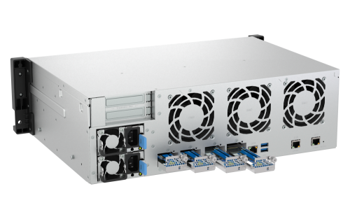 QNAP TS-H1655XEU-RP Servidor de almacenamiento Bastidor (3U) Intel Atom® C5125 8 GB DDR4 0 TB QuTS hero Negro, Gris - Imagen 9