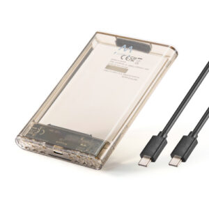 Ewent EW7068 caja para disco duro externo Caja externa para unidad de estado sólido (SSD) Transparente 2.5"
