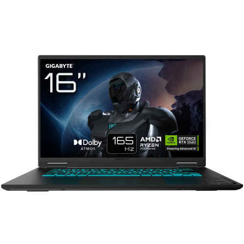 GIGABYTE GAMING A16 3VHK3PT894SD ordenador portatil AMD Ryzen™ 7 260 Portátil 40,6 cm (16") WUXGA 16 GB DDR5-SDRAM 1 TB SSD NVIDIA GeForce RTX 5060 Wi-Fi 6E (802.11ax) FreeDOS Negro - Imagen 2