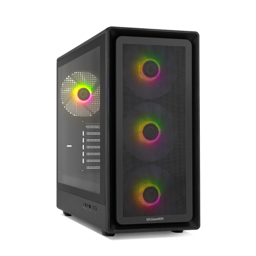 NOX Hummer Aero Midi Tower Negro - Imagen 2