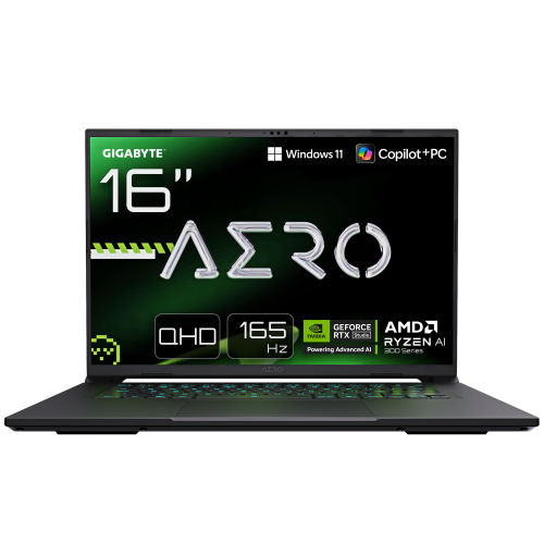 GIGABYTE AERO X16 2WHA3PTC65AH ordenador portatil Copilot+ PC AMD Ryzen AI 9 HX 370 Portátil 40,6 cm (16") WQXGA 32 GB DDR5-SDRAM 2 TB SSD NVIDIA GeForce RTX 5070 Wi-Fi 6E (802.11ax) Windows 11 Pro Gris