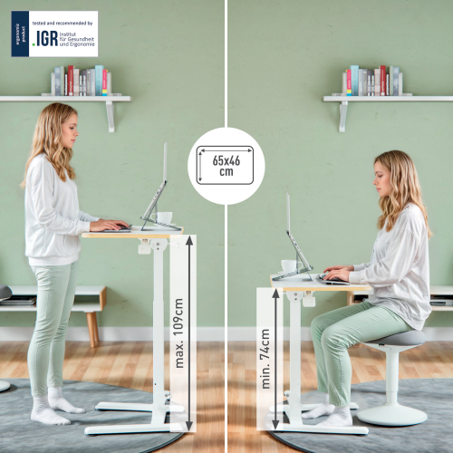 MESA ELEVABLE PEQUEÑA PLEGABLE ERGO LEITZ 65880001 - Imagen 3