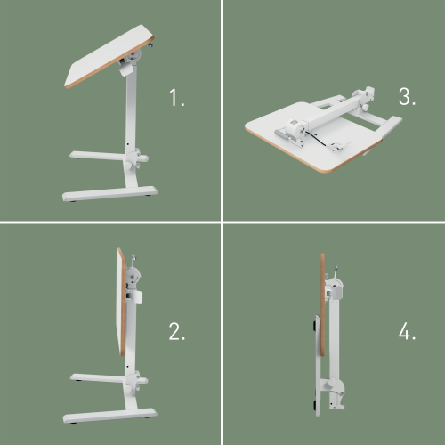 MESA ELEVABLE PEQUEÑA PLEGABLE ERGO LEITZ 65880001 - Imagen 4