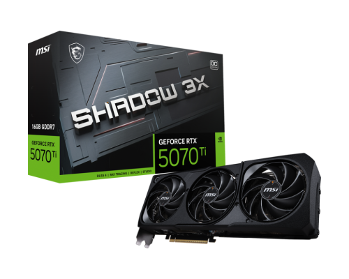 MSI GeForce RTX 5070 Ti 16G SHADOW 3X OC NVIDIA 16 GB GDDR7 - Imagen 2