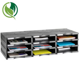 MÓDULO SOSTENIBLE DE CLASIFICACIÓN 9 COMPARTIMENTOS 360X900X