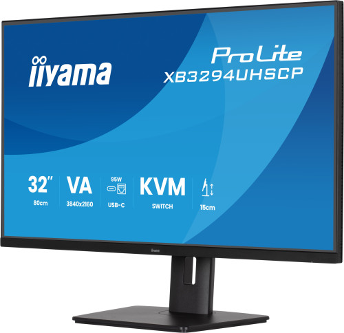 MONITOR IIYAMA, 32 PULGADAS, VA 4K BASE USB-C (95W), CONMUTADOR KVM, PUERTO LAN, COMPATIBILIDAD PIP/PBP - Imagen 5