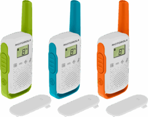 PACK 3 WALKIE TALKIE T42 VERDE/AZUL/NARANJA T42 MOTOROLA 59T42TRIPLEPACK