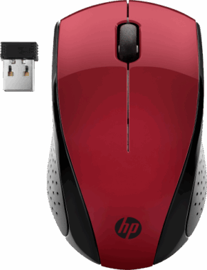 HP Ratón inalámbrico 220 (Rojo Ocaso)