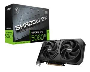 VGA MSI RTX 5060 TI 8G SHADOW 2X OC PLUS,NV,RTX5060TI,8GB,GDDR7,128BIT,1HDMI+3DP