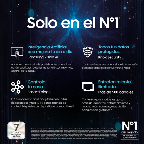 Samsung TV 65" Crystal UHD U8075F 4K Smart TV 2025 - Imagen 8
