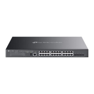 TP-Link SG5428XMPP switch Gestionado L3 Gigabit Ethernet (10/100/1000) Energía sobre Ethernet (PoE) Negro