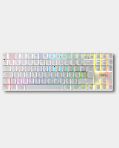 KROM KLASS | PACK 4 en 1 RGB BLANCO KIT DE TECLADO, RATON, ALFOMBRILLA Y AURICULARES GAMING - Imagen 5