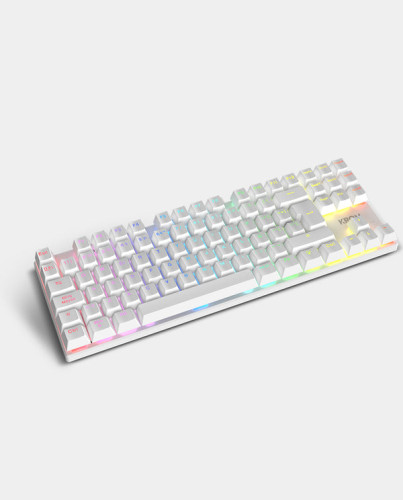 KROM KLASS | PACK 4 en 1 RGB BLANCO KIT DE TECLADO, RATON, ALFOMBRILLA Y AURICULARES GAMING - Imagen 7