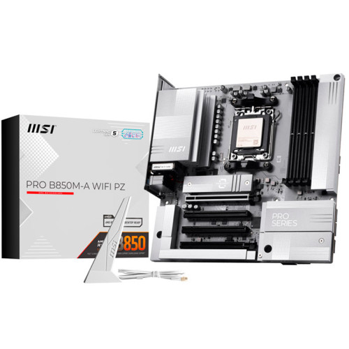 PLACA MSI PRO B850M-A WIFI PZ,AMD,AM5,B850,4DDR5,256GB,1HDMI+1DP,4SATA3+2M.2,5G LAN,6USB3.2,MATX - Imagen 2