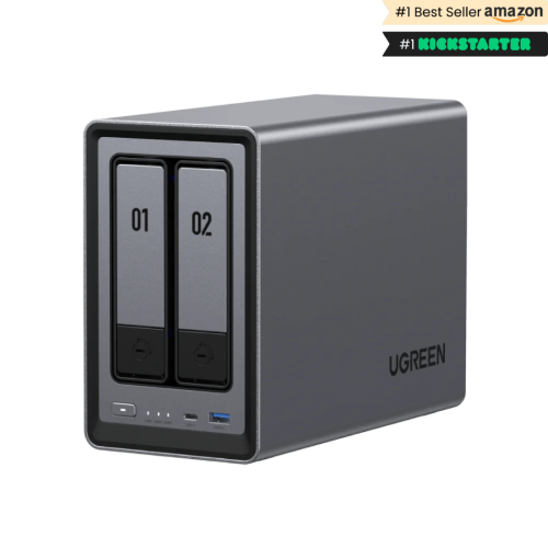 Ugreen NASync DXP2800 NAS System 2-Bay Compacto Intel® N N100 8 GB DDR5 0 TB UGOS Pro Negro