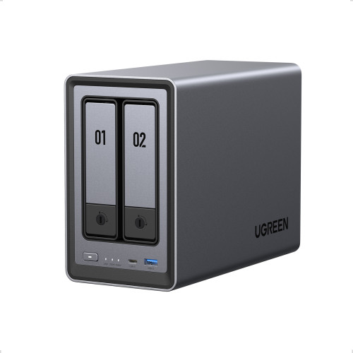 Ugreen NASync DXP2800 NAS System 2-Bay Compacto Intel® N N100 8 GB DDR5 0 TB UGOS Pro Negro - Imagen 3