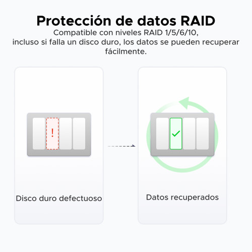 Ugreen NASync DXP4800 Plus NAS Escritorio Intel® Pentium® Gold 8505 8 GB DDR5 0 TB UGOS PRO - Imagen 7