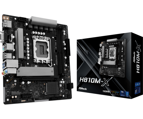 PLACA ASROCK H810M-X,INTEL,1851,H810,2DDR5,128GB,VGA+HDMI+DP - Imagen 5