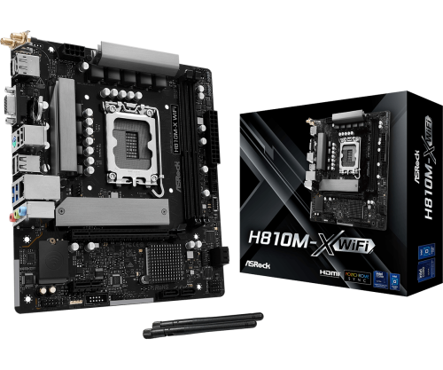PLACA ASROCK H810M-X WIFI,INTEL,1851,H810,2DDR5,128GB,VGA+HD - Imagen 5