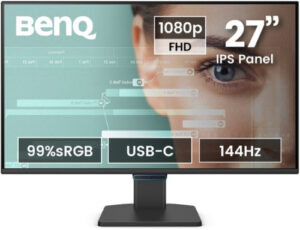 MONITOR BENQ GW2790C (9H.LNPLB.QBE) 27” 1080P FHD 144HZ IPS EYE-CARE, USB-C, CERTIFICADO TUV