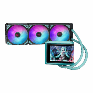 ASUS ROG RYUO IV 360 ARGB Hatsune Miku Edition Procesador Sistema de refrigeración líquida todo en uno 12 cm Negro, Turquesa