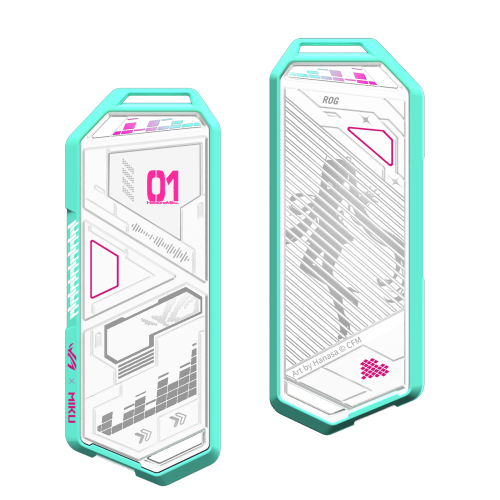 ASUS ROG Strix Arion Hatsune Miku Edition Caja externa para unidad de estado sólido (SSD) Blanco M.2 - Imagen 7