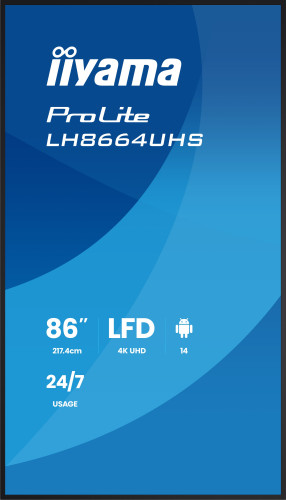 iiyama LH8664UHS-B3AG pantalla de señalización Pantalla - Imagen 4