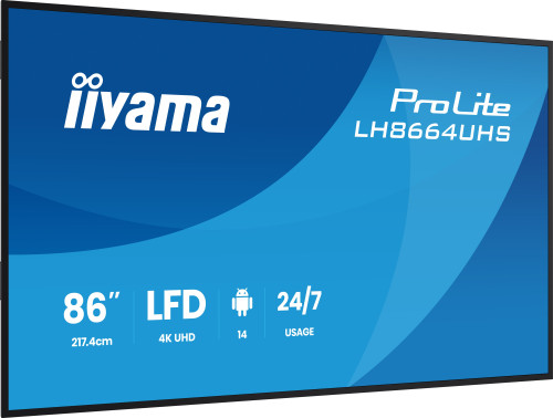iiyama LH8664UHS-B3AG pantalla de señalización Pantalla - Imagen 5
