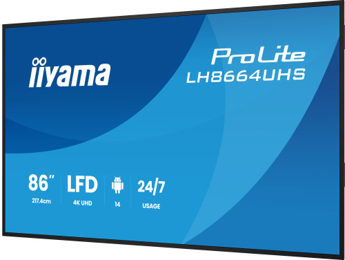 iiyama LH8664UHS-B3AG pantalla de señalización Pantalla - Imagen 7